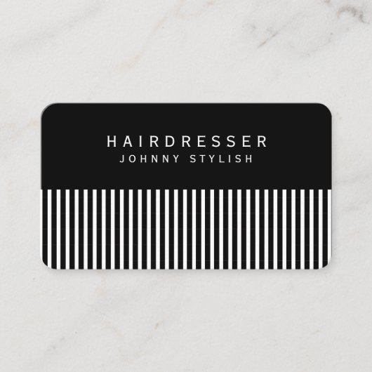 ヘアコーインスパイアムが黒く見える 名刺 (正面)