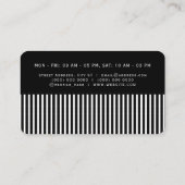 ヘアコーインスパイアムが黒く見える 名刺 (裏面)