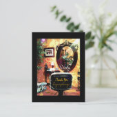 ヘアサロンご利用ありがとうございます ポストカード (スタンド正面)