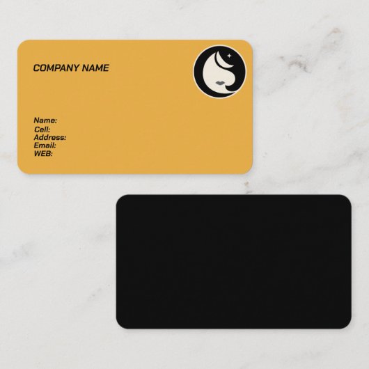 ヘアサロンのためのBASIC TEMPLATE BUSINESS CARD 名刺 (正面/裏面)