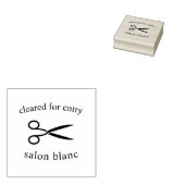 ヘアサロンの温度チェック/入力のクリア ラバースタンプ (押印)