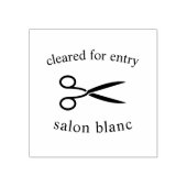 ヘアサロンの温度チェック/入力のクリア ラバースタンプ (インプリント)