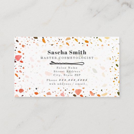 ヘアサロンアポイントメント名刺 予約カード (裏面)