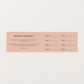 ヘアサロンアポイントメント名刺 名刺 (内部フラット)