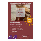 ヘアサロンカスタマイズ可能な夏のスペシャル ポスター (正面)