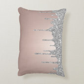 ヘアサロンシルバーグリッタードリップス金ゴールドシザー アクセントクッション (裏面(縦))