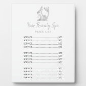 ヘアサロンシルバーグリッター白エレガント値一覧 フォトプラーク (正面)