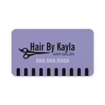 ヘアサロンスタイリストとアポイントメントラベンダー