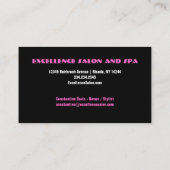 ヘアサロンスタイリストカラーリストテンプレート 名刺 (裏面)