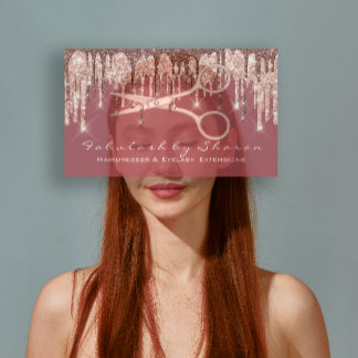 ヘアサロンスタイリストヘアドライザーシザーズドリップ 名刺