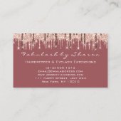 ヘアサロンスタイリストヘアドライザーシザーズドリップ 名刺 (裏面)