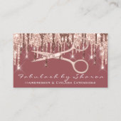 ヘアサロンスタイリストヘアドライザーシザーズドリップ 名刺 (正面)