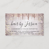 ヘアサロンスタイリストヘアドレッサーシザーシースモーキーVip 名刺 (裏面)