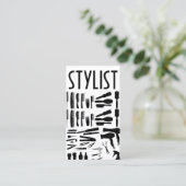 ヘアサロンスタイリスト理容師ショップ美しい事業 名刺 (スタンド正面)