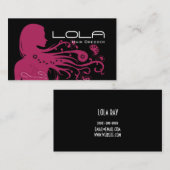 ヘアサロンスタイリスト理容師ショップ美しい業 名刺 (正面/裏面)