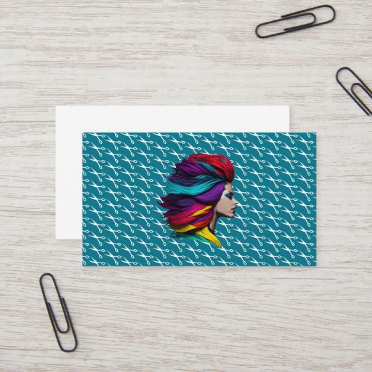 ヘアサロンスタイリスト美しいショップ化粧品業界 名刺 (正面/裏面インサイチュ)