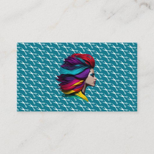 ヘアサロンスタイリスト美しいショップ化粧品業界 名刺 (正面)