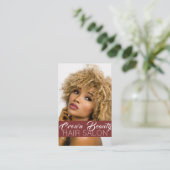 ヘアサロンスパ美しい 名刺 (スタンド正面)