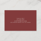 ヘアサロンスパ美しい 名刺 (裏面)