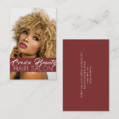 ヘアサロンスパ美しい 名刺 (正面/裏面)