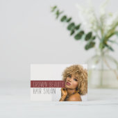 ヘアサロンスパ美しい 名刺 (スタンド正面)