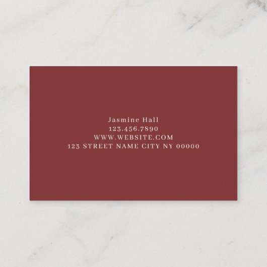 ヘアサロンスパ美しい 名刺 (裏面)