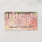 ヘアサロンツール |グリッター星ダスト 名刺 (裏面)