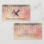 ヘアサロンツール |グリッター星ダスト 名刺 (正面/裏面)