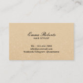 ヘアサロンドライ吹バーヘイモダンスタイリストロイヤリティ ロイヤリティカード (裏面)