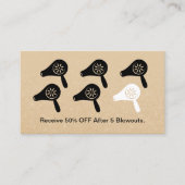 ヘアサロンドライ吹バーヘイモダンスタイリストロイヤリティ ロイヤリティカード (正面)