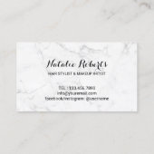 ヘアサロンドライ吹バー大理石モダンロイヤリティ ロイヤリティカード (裏面)