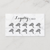 ヘアサロンドライ吹バー大理石モダンロイヤリティ ロイヤリティカード (正面)