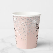 ヘアサロンバラ金ゴールド銀まつげ 紙コップ (右)