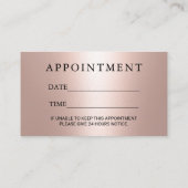 ヘアサロンバラ金ゴールド&ブラックドリップアポイントメント 予約カード