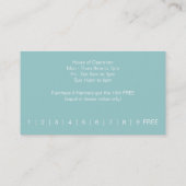 ヘアサロンビジネスとクーポンカード ロイヤリティカード (裏面)