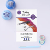 ヘアサロンビジネスデザイン チラシ (シングル)