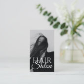 ヘアサロンビューティサロンビジネスカード 名刺 (スタンド正面)