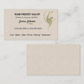 ヘアサロンビューティシアンビジネスカード 名刺 (正面/裏面)