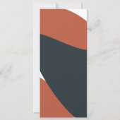 ヘアサロンフライヤー価格リストTerracotta Navy 招待状 (裏面)