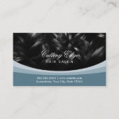 ヘアサロンブラックカーリーヘアアポイントメント 予約カード (正面)