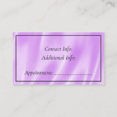 ヘアサロンブラック&ピンク 名刺 (裏面)