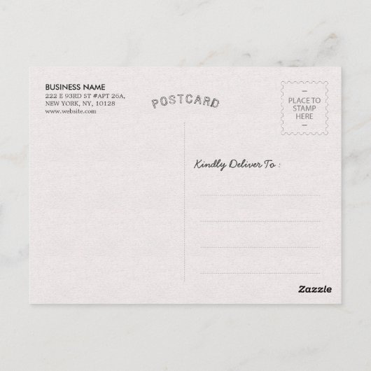 ヘアサロンヘアスタイリストありがとう金ゴールドはさみ ポストカード (裏面)