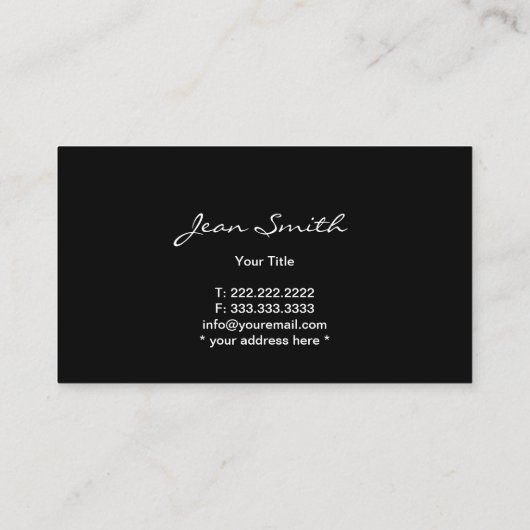 ヘアサロンヘアスタイリストのハサミ 名刺 (裏面)