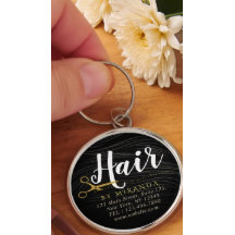 ヘアサロンヘアスタイリストモダンブラック金ゴールドはさみ