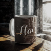 ヘアサロンヘアスタイリストモダンブラック金ゴールドはさみ コーヒーマグカップ