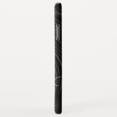 ヘアサロンヘアスタイリストモダンブラック金ゴールドはさみ Case-Mate iPhoneケース (裏面/右)