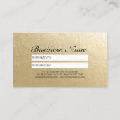 ヘアサロンヘアスタイリスト金ゴールドはさみ紹介カード 紹介カード