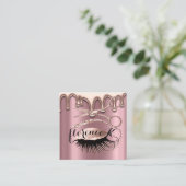 ヘアサロンヘアードレッサーブロウズまつげドリップハサミ スクエア名刺 (スタンド正面)