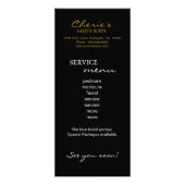 ヘアサロンマーケティングカード金ゴールドまつ毛エスニック ラックカード (裏面)