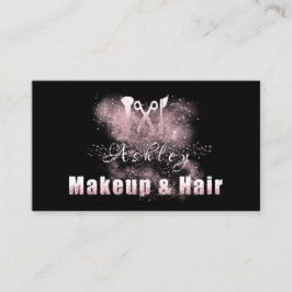ヘアサロンメイクアップアーティストアポイントメントピンクスパーク 名刺